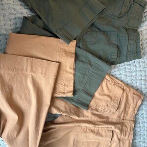 The Colette Crop Wide-Leg Pants by Maeve Size 25 (2 pairs!)